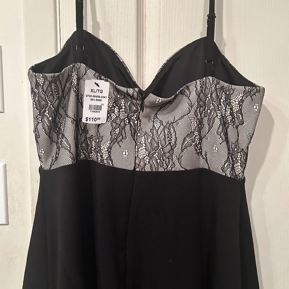 Black lace dress